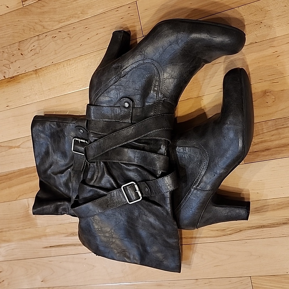 Gray Dress Boots